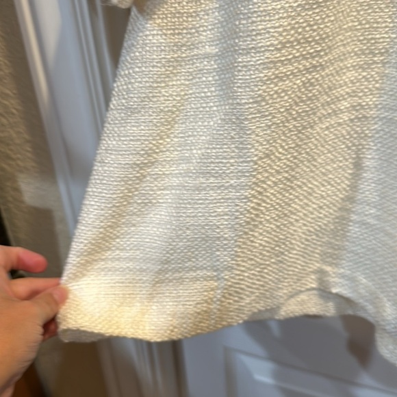 Venus White Tweed Preppy Nautical Button Front Dress 18 - Picture 6 of 8